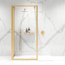 Products are sold all over the world. Gold Shower Screen Enclosure Brass Shower Screen