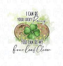 Lucky penny four leaf clover tattoo