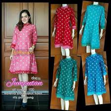 Idr 1 700 000 00; Baju Dress Batik Murah Terbaru Jumputan Natalia Wanita Grosir Shopee Indonesia