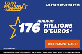 Players must select five main numbers from a pool of 1 to 50 and. Euro Millions 176 Millions D A Gagner 1 Millionnaire Garanti Ce Mardi 19 Fevrier 2019 Sofoot Com