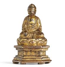 an inscribed miniature gilt bronze figure of shakyamuni buddha ming dynasty hongwu period dated 1396 bodhisattva buddha chinese art