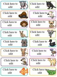Editable Book Labels Free Australian Animals Book Labels Address Label Stickers Australian Animals