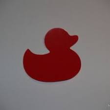Applique Canard De Bain En Flex Thermocollant Rouge Canard Dessin Dessin Broderie