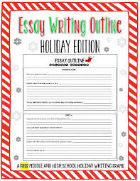 Looking For An Activity For Your Students To Complete During The Last Few Days Before Christmas Break Look Fo Essay Outline Christmas Essay Essay Writing Tips