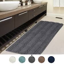 Check spelling or type a new query. 47x17 Inch Large Luxury Grey Striped Bath Mat Soft Shaggy Bathroom Rugs Non Slip Kitchen Rugs Microfiber Washable Water Absorbent Bath Rug Runners For Floor Bathroom Bedroom Walmart Com Walmart Com