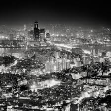 Black And White Cityscape Incredibly Breathtaking Global Nightscapes Beautiful Places To Visit South Korea Black And White Landscape