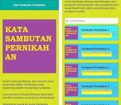 Kali ini akan saya sampaikan : Kata Sambutan Acara Pernikahan Terbaru Unduh Apk Versi Terbaru 1 0 Com Niidiistudio Katasambutanacarapernikahanterbaru