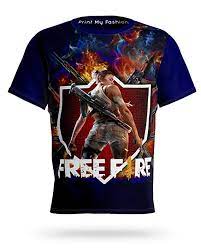 To be the last survivor is the only goal. Buy Printmyfashion Boy S Regular Fit T Shirt Freefire Game Full Front All Over Printed Micro Pp With Sleeves And Back Of Bio Washed Cotton Blue At Amazon In
