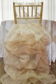 2pcs Embroidery Lace Ruffled Organza Wedding Chiavari Chair Cover Decoration Unbranded Wedding Chair Cover Decorations Bridal Chair Organza Wedding