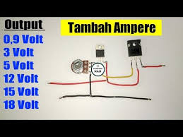 Rangkaian Penurun Tegangan Regulator Lm317 Dengan Tip3055 Youtube Rangkaian Elektronik Teknologi Belajar