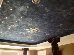 Lusterstone Celestial Sky With Compass Medallion Ceiling By Decorative Artist Heather Bruno Sears Mural Diy Remodel Wall Treatments