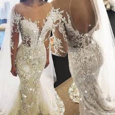 If you have a full bust or. Glamorous Champagne Mermaid Wedding Dresses 2020 Luxury Vestido De Noiva Lace Applique Beaded Long Sleeve Wedding Gowns Beach Wedding Dress Beautiful Wedding Dresses From Promotionspace 204 36 Dhgate Com
