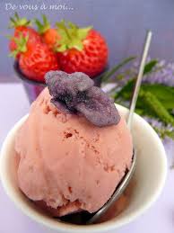 De Vous A Moi Glace Fraise Violette Glace Maison Glace A La Fraise Recette Glace