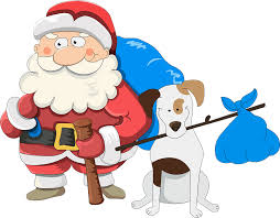 Also dogs clipart xmas available at png transparent variant. Christmas Santa With A Dog Clipart Free Download Transparent Png Creazilla
