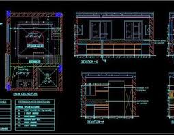 modular kitchen design drawing detail