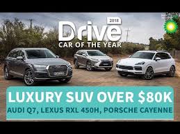 The q5 is the rx direct competitor. 2018 Best Luxury Suv Over 80k Audi Q7 Lexus Rxl 450h Porsche Cayenne S Youtube