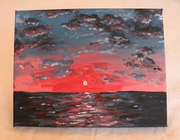 Shop affordable wall art to hang in dorms, bedrooms, offices, or anywhere blank walls aren't . Aesthetic Ocean Sunset Painting Etsy Ireland