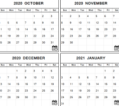 Printable Calendar 2021 January 2021 December 2021 Etsy In 2020 Printable Calendar Template Printable Calendar Monthly Calendar Printable