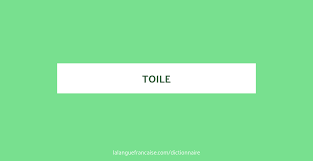 Ainsi, aucun acquéreur n'a sauté le pas. Toile Definition De Toile La Langue Francaise