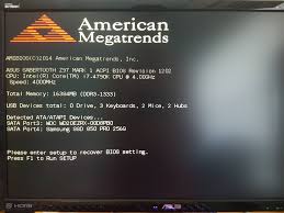 After computer added new equipment, users may sometimes need to reset bios settings in their computer to activate the changes. American Megatrends Always Shows Up Whenever I Startup My Computer Cpus Motherboards And Memory Linus Tech Tips
