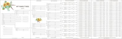 family downloadable 7 generations chart 4 pages