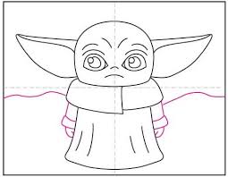 How to draw baby yoda the mandalorian. How To Draw Baby Yoda Art Projects For Kids