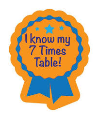 I Know My 7 Times Table Maths Stickers