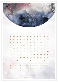 2018 Lunar Calendar Lunar Calendar Bullet Journal Inspiration Bullet Journal 2019