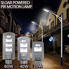 Used for backyards, highways, and other outdoor lightings. 20w 40w 60w 90w Led Solar Power Outdoor Wall Street Licht Bewegungsmelder Lampe Ebay