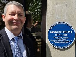 Dedicated to Marian Frost, it was an honour in my role as Cabinet Member  for Community Support, Fire and Rescue, to jointly unveil this Blue Plaque  with the Mayor of Worthing, at