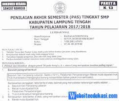 Contoh soal uas kelas 7 kurikulum 2013 semester 1. Naskah Soal Pas Uas Bahasa Indonesia Kelas 8 K13 Tahun 2018 2019 Bumbu Ilmu