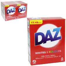 Oxygen bleaches maintain colors and help keep whites white, but they will not make them whiter. Daz Whites Colours 10 Wash 650g Concord Cash And Carry