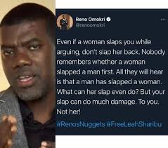 Even If A Woman Slaps You, Don't Slap Her Back"