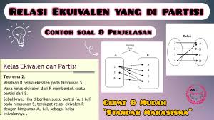 Contoh soal relasi ekivalen struktur aljabar. Relasi Ekuivalen Dan Partisi Penjelasan Dan Contoh Soal Youtube
