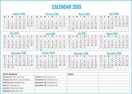 2019 Bank Holiday Calendar Holiday Calendar Us Holiday Calendar Printable Calendar