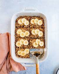 Banana Baked Oatmeal Vegan A Couple Cooks Recipe Banana Baked Oatmeal Baked Oatmeal Banana Recipes