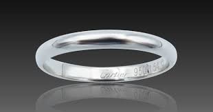 Free shipping and guaranteed authenticity on cartier rose gold solitaire 1895 ringclean polished and ready to wear. Alliance Cartier 1895 En Platine 2 5 Mm Taille 54 Bague De Fiancailles Bague Cartier Bague Cartier Love