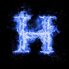 Fire Letter H Of Burning Blue Flame Flaming Burn Font Or Bonfire Fire Image Blue Flames Flame Art