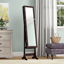 Necklace jewelry display stand storage holder organizer pendant women case hooks. Jewelry Mirror Stand Wayfair