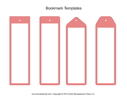 blank bookmark templates make your own bookmarks