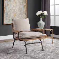 Uttermost thora brushed black accent table. Uttermost Declan Industrial Accent Chair Industrial Armchairs And Accent Chairs By Homesquare Houzz