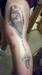 Saint tattoos are possibly some of the most personal tattoos people get, bearing the image of a saint on your body is almost the ultimate commitment to the presence of that saint in a persons life. Peepzfresh My Padre Pio Very Religious Piece To Me Done By Ismar Sevilliano