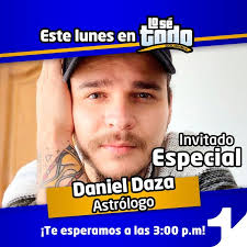 Quieres conocer tu carta astral? Muy pendientes porque este lunes en  #LoSéTodo nos acompañará el astrólogo Daniel Daza ¡Te esperamos!