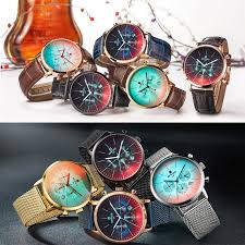 2019 New Fashion Color Bright Glass Watch Men Top Luxury Brand Chronograph Men S Stainless Steel Business Clock Men Wrist Watch 3