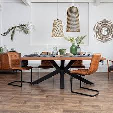 Dining chairs & benches (553)‎. Standford Brown Leather Dining Chairs Pair Modish Living