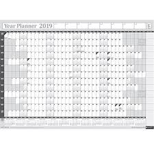 2019 Year Yearly Annual Office Home Wall Planner Calendar