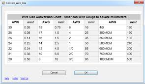 Convert Wire Size Awg To Mm 2018 Revit Autodesk App Store