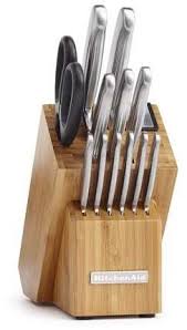 Kitchenaid Classic Forged 14 Piece Brushed Stainless Cutlery Set Walmart Com Knife Set Kitchen Stainless Steel Cutlery Kitchenaid Knife Set