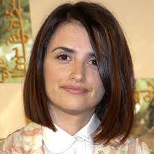 Penélope cruz brown layered hairstyle: Pin On Hair Chin To Just Above The Collarbone