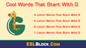 Learn about some of the most unusual words around the globe used to express highly specific emotions. 7 Letter Words That Start With G Archives English As A Second Language